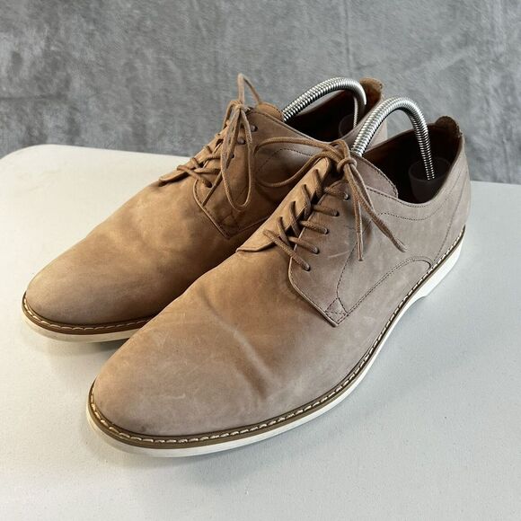 Aldo Other - Aldo Shoes Men's‎ 11 Dress Oxford Derby Flats Tan Plain Toe Low Top Casual